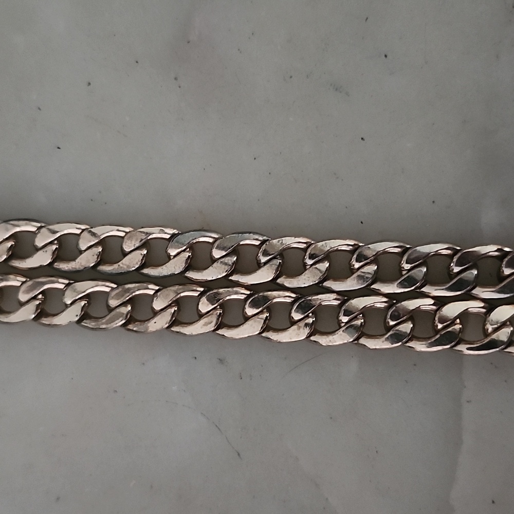Heart Lock and Key Gold Tone Chain Pendant Necklace - Picture 7 of 16
